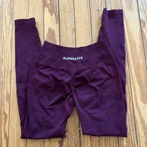 Alphalete Amplify Leggings- Black Cherry